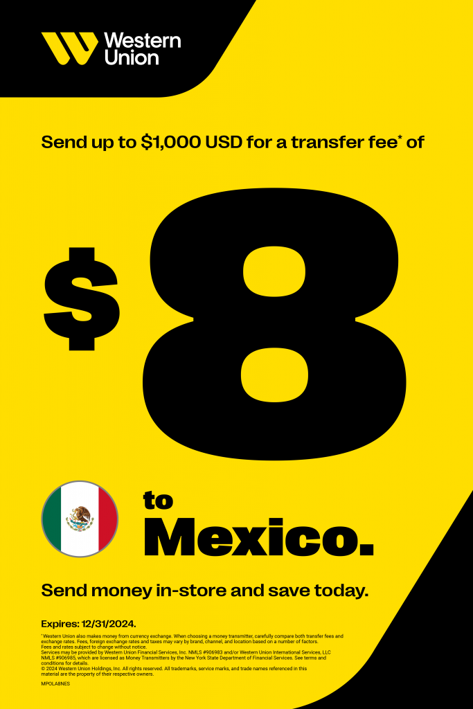 Send money to Mexico